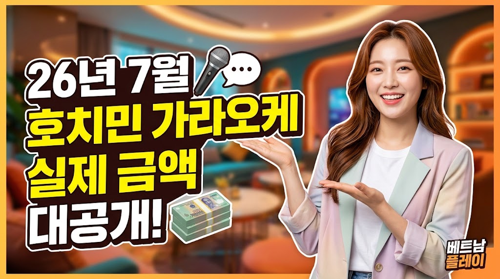 26년 7월 호치민 가라오케 금액 | 완벽 정리 및 비용 아끼는 꿀팁