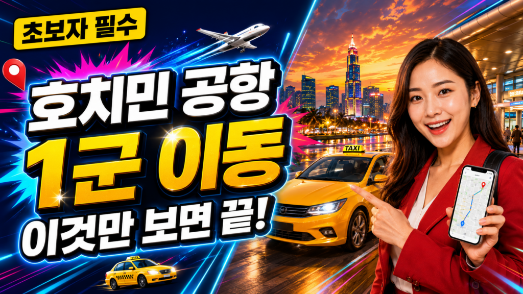 호치민 공항에서 1군 이동 방법｜그랩·택시·픽업, 처음 가도 헷갈리지 않는 정리